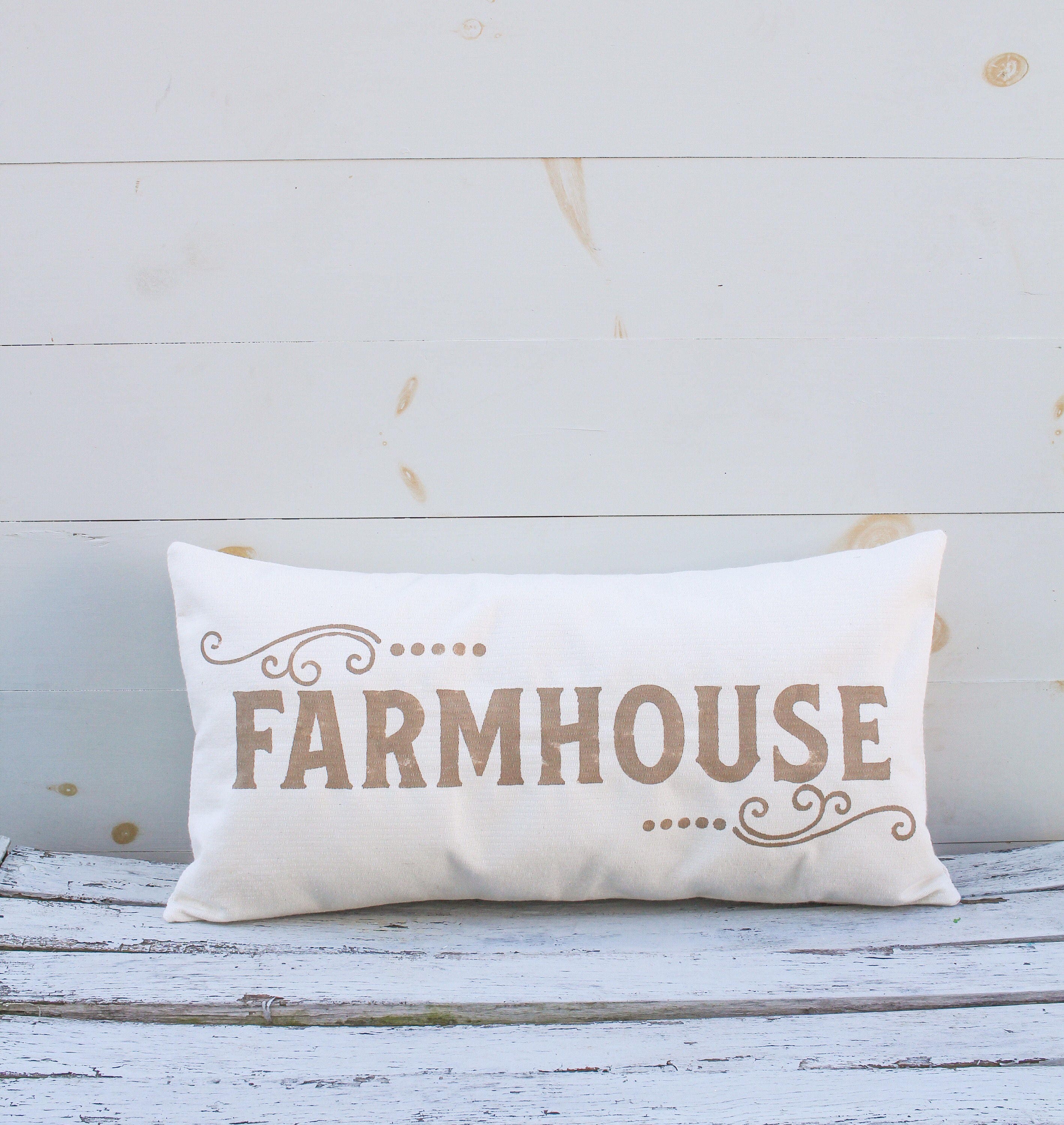 FARMHOUSE lumbar pillow cover farmhouse style12x24 pillow Etsy