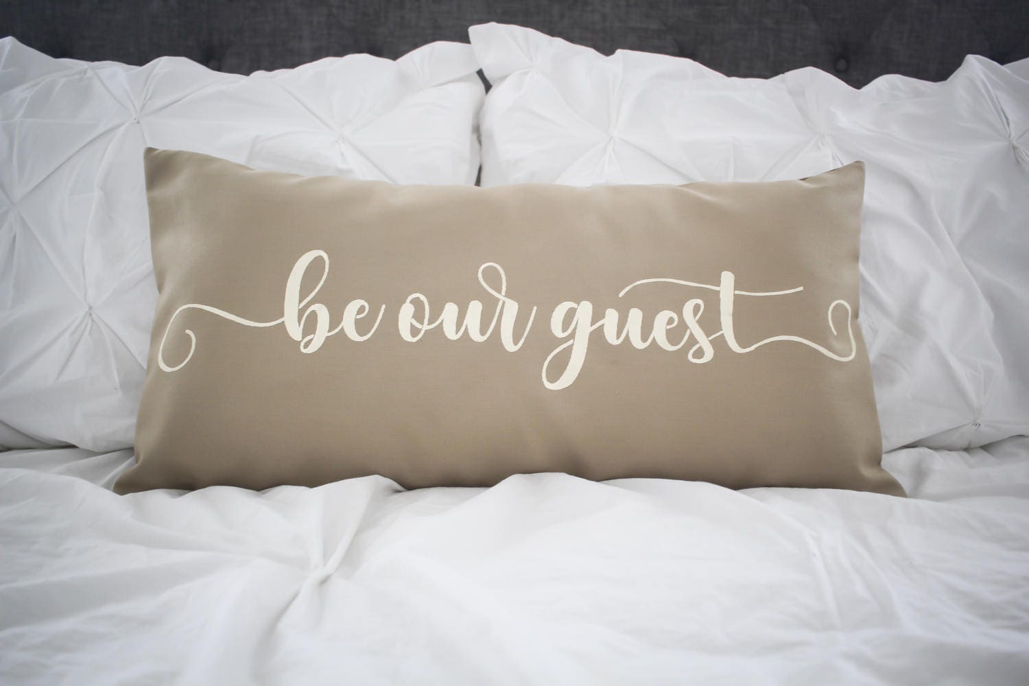 Be Our Guest lumbar pillow cover farmhouse style12x24 pillow Etsy