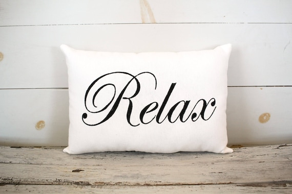 Relax Decorative Pillow Decor Pillow Simple Pillow Burlap Etsy Cool Relax Decorative Pillow Relax Decorative Pillow Decor Pillow Simple Pillow Burlap Etsy Cool Relax Decorative Pillow