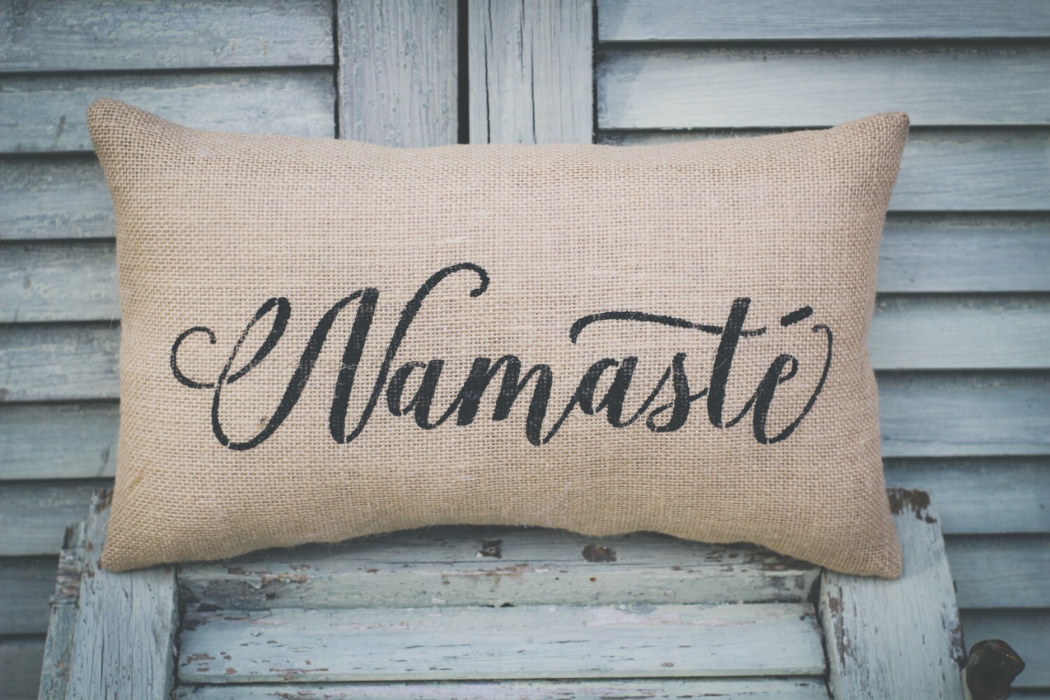 Namaste Pillow Home Decor Pillow Decorative Pillow Yoga Pillow Etsy