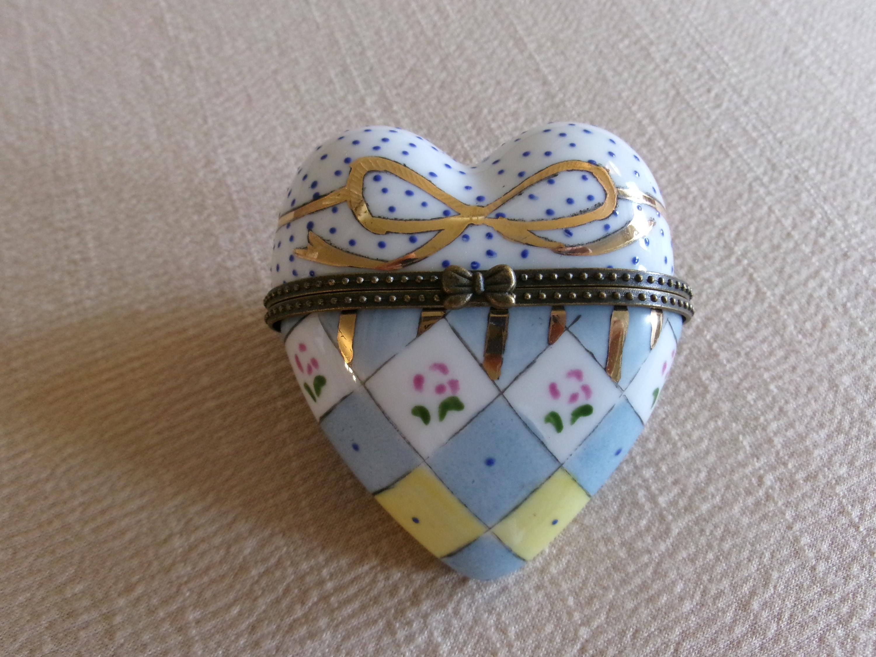 Limoges Heart Hinged Boxes - Etsy
