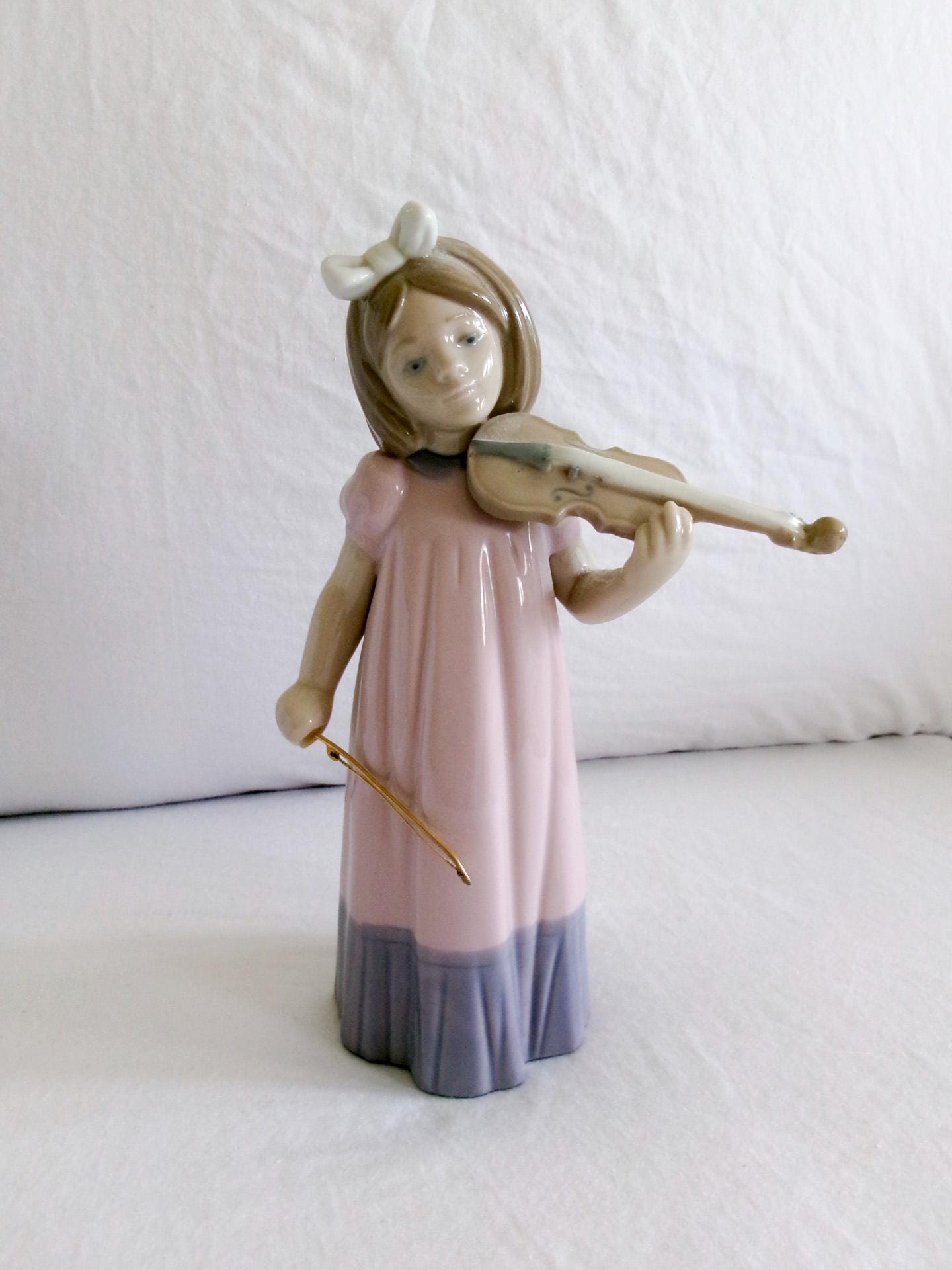 Lladro Figurines Girl With Violin - Etsy