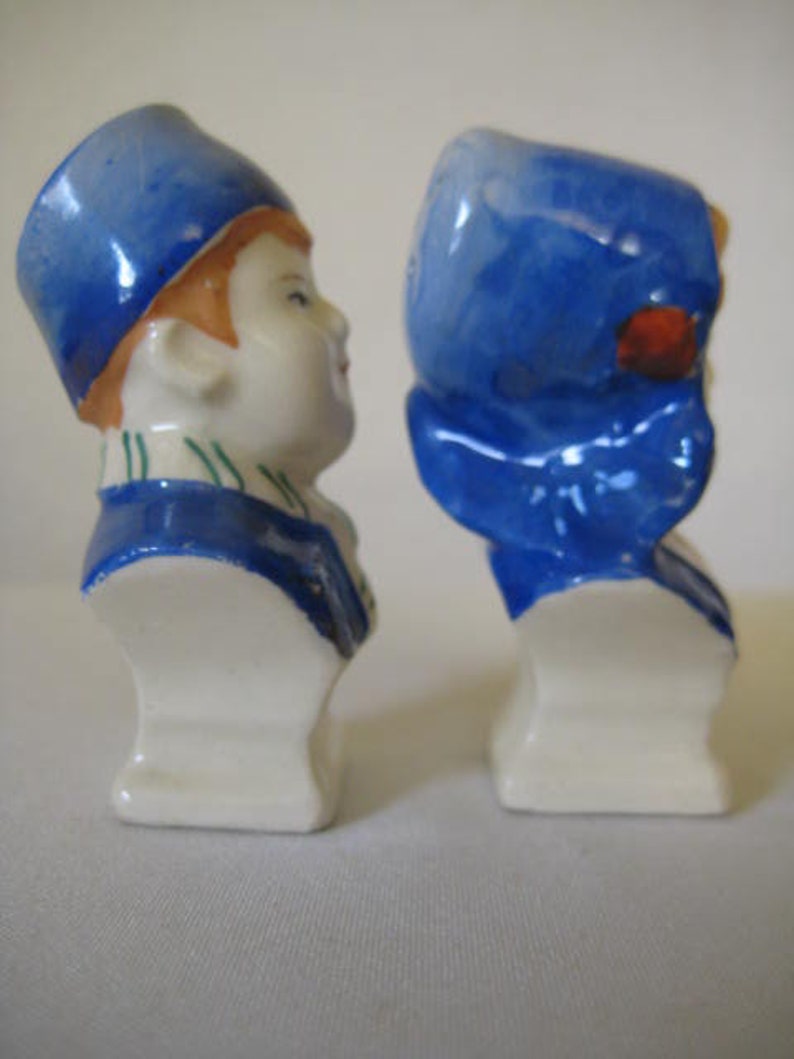Vintage Dutch Boy and Girl Head Salt & Pepper Set - Made in Japan - Etsy
