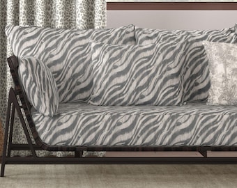 Tropical Upholstery, FABRIC ONLY, Zebra Cotton Décor Fabric, Furniture Not Included