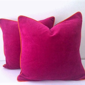 fuchsia cushion