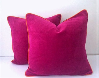 pink plush pillows