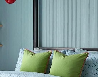 Green Grass Velvet Pillow Cover with Matching Piping