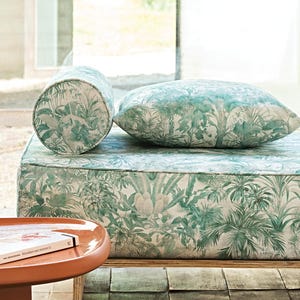 Cotton Tropical Upholstery , Width 54.33&quot;, Fabric Material Sold By the Yard, Home Decor Fabric