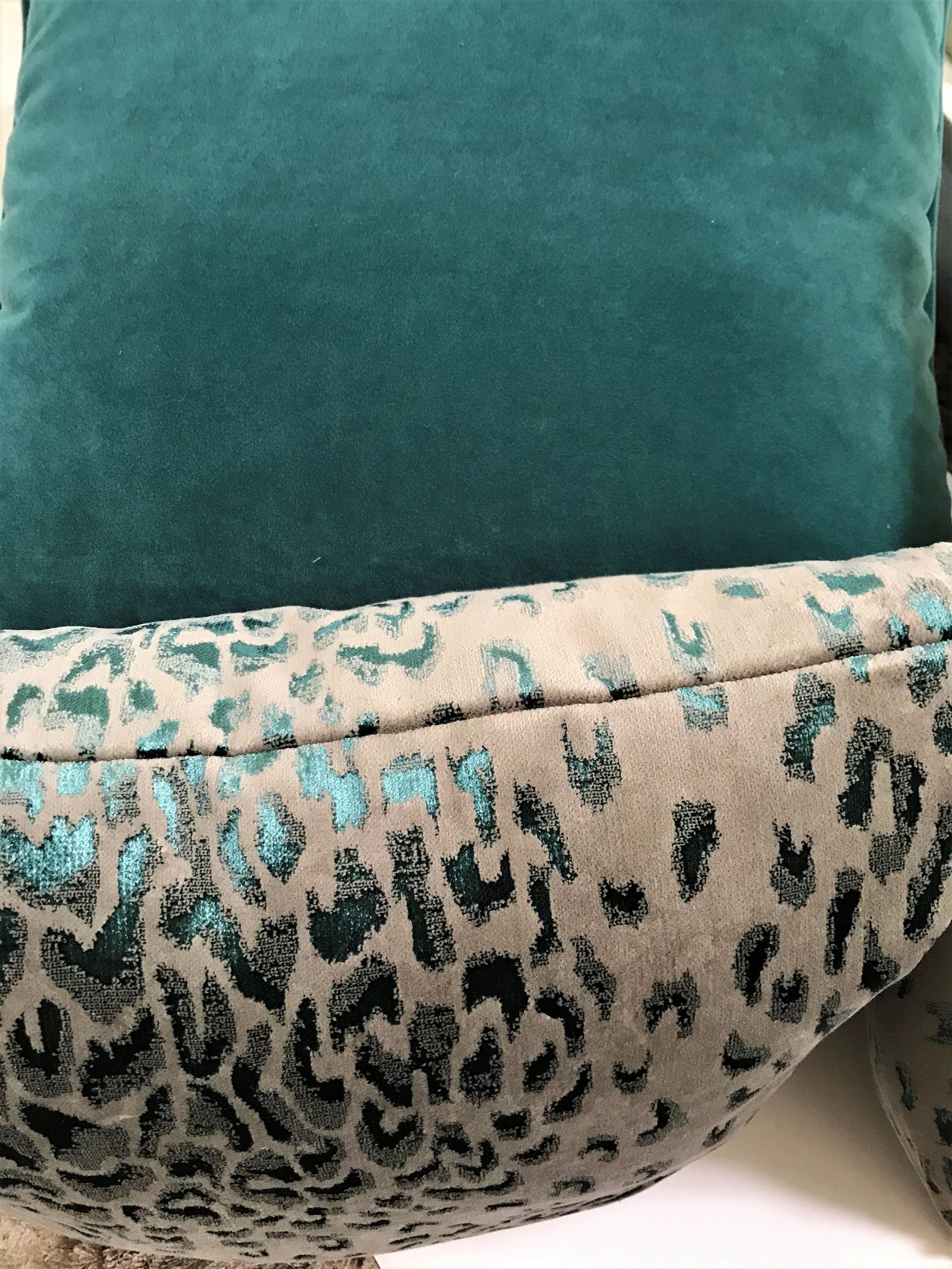 Animal Print Velvet Pillow Cover Luxe Cushion Collection Etsy