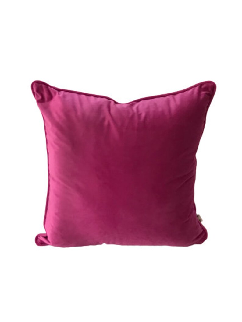 Fuchsia Velvet Pillow Cover Velvet Cushion Cover Etsy