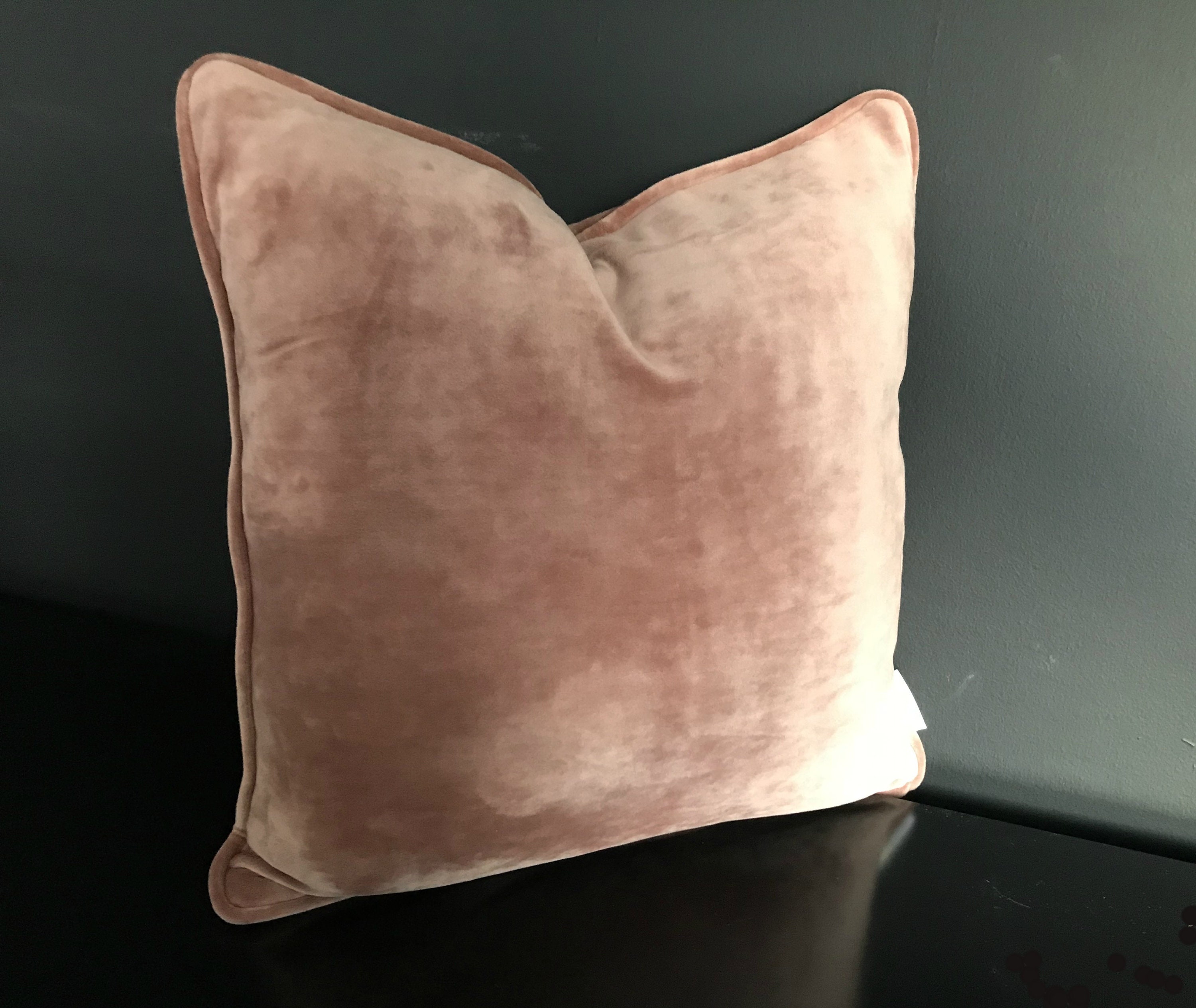 Dusty Rose Velvet Pillow Cover Blush Pink Cushion Cover Etsy Canada