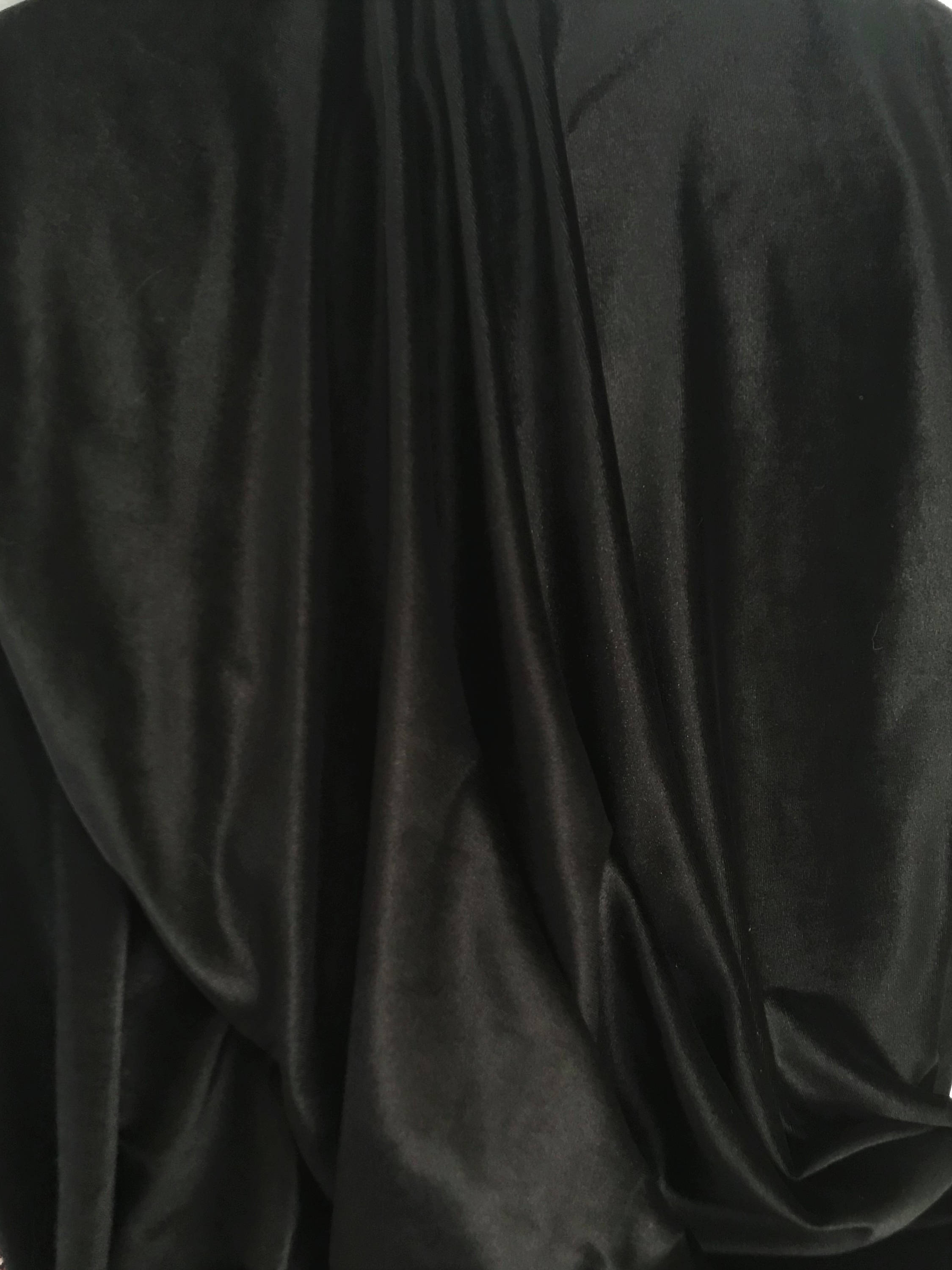 Black Velvet Fabric By the Yard Width 57 Black Velvet Etsy