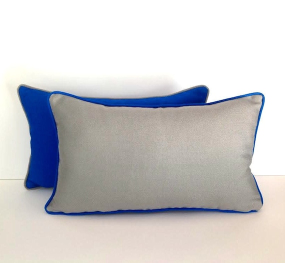 Items similar to Outdoor Sunbrella Grey Pillow, Grey Outdoor Cushion