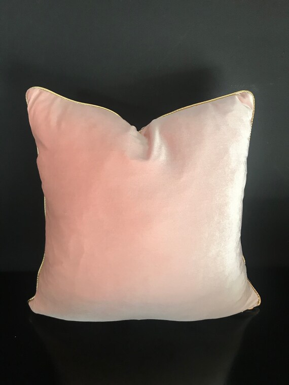 Champagne Velvet Pillow Cover Pale Peach Velvet Cushion Cover