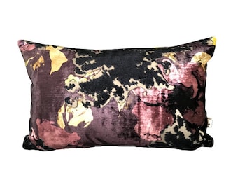 Floral Velvet Pillow Cover, Luxe Cushion Collection