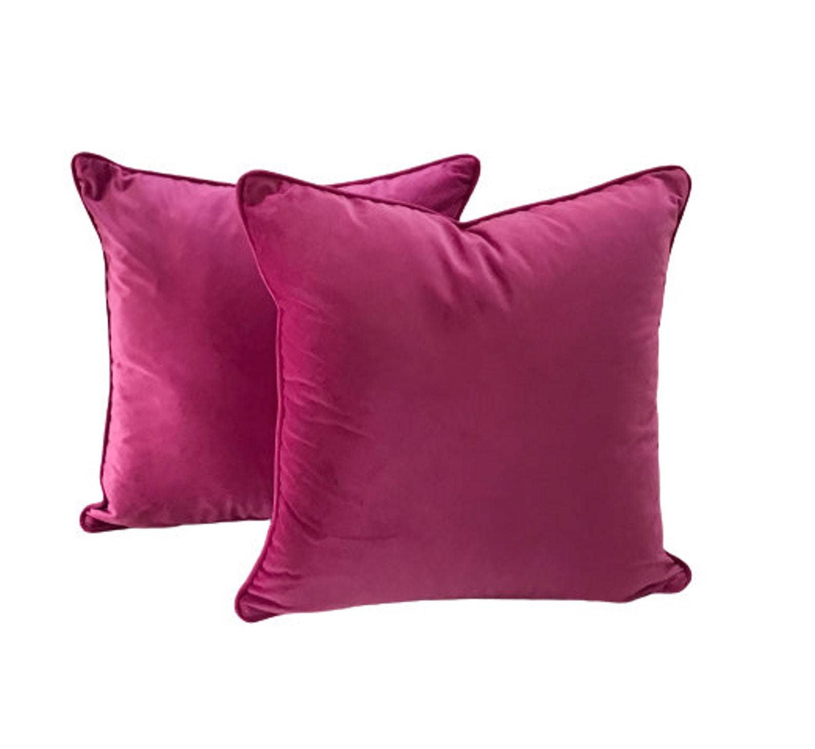 Fuchsia Velvet Pillow Cover Velvet Cushion Cover Etsy