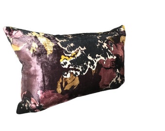 Floral Velvet Pillow Cover, Luxe Cushion Collection