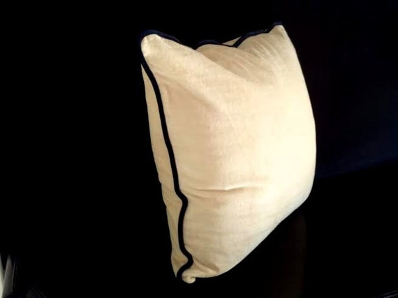 Ivory Velvet Throw Pillow Cover, Beige Velvet Cushion Cover, FREE SHIPPING