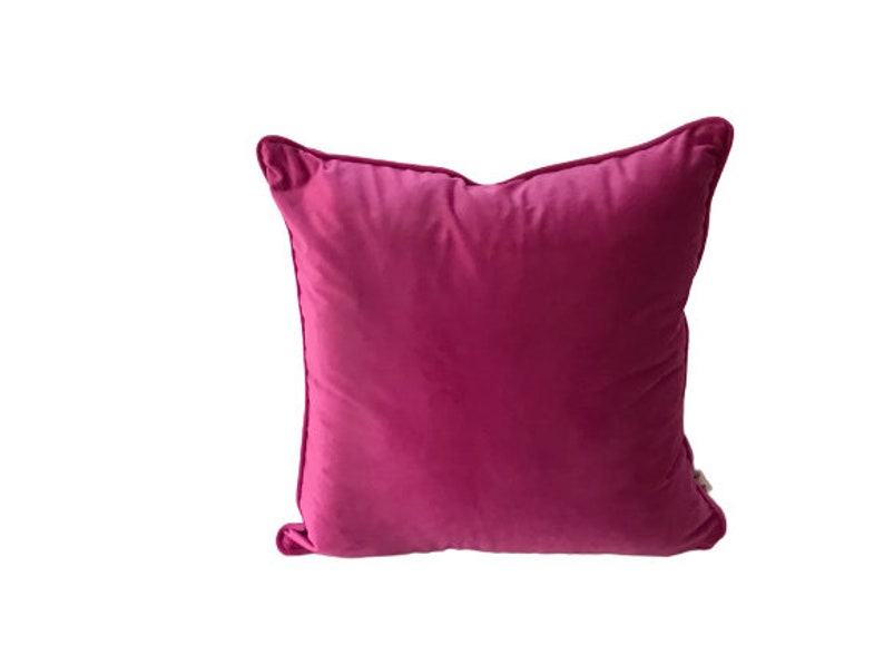 Fuchsia Velvet Pillow Cover Velvet Cushion Cover Etsy