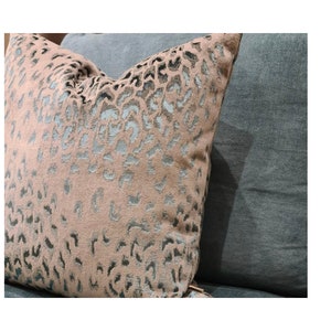 Animal Print Velvet Pillow Cover, Luxe Cushion Collection