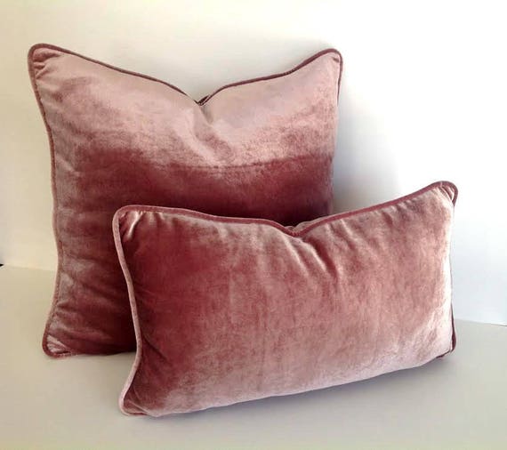 Dusty Rose Velvet Pillow Cover Dusty Dark Dusty Rose Pillow Cover Mauve