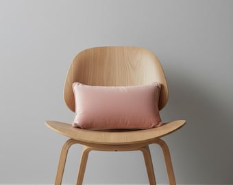 Dusty Rose Velvet Pillow Cover, Peachy Blush Cushion