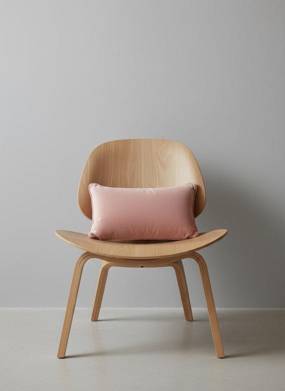 Dusty Rose Velvet Pillow Cover, Peachy Blush Cushion