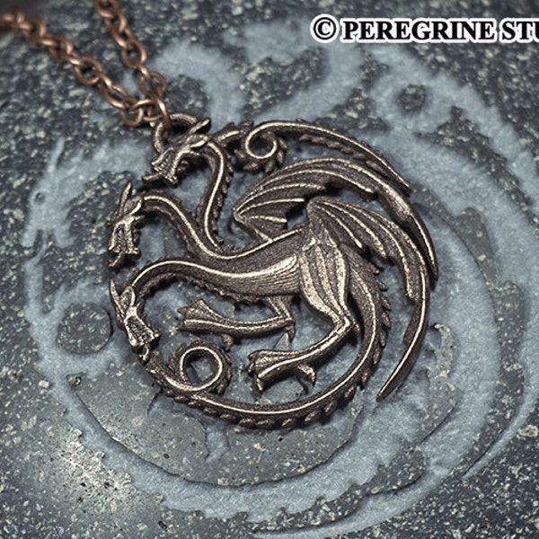 House Targaryen Pendant (Bronze-Plated Steel)