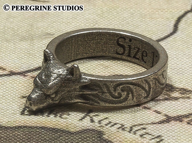 Hircine's Ring Sizes 6 13 stainless Steel Polished - Etsy