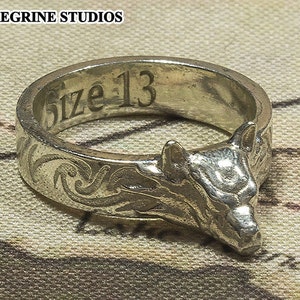 Hircine&#39;s Ring - Sizes 6 - 13 (Polished Silver)
