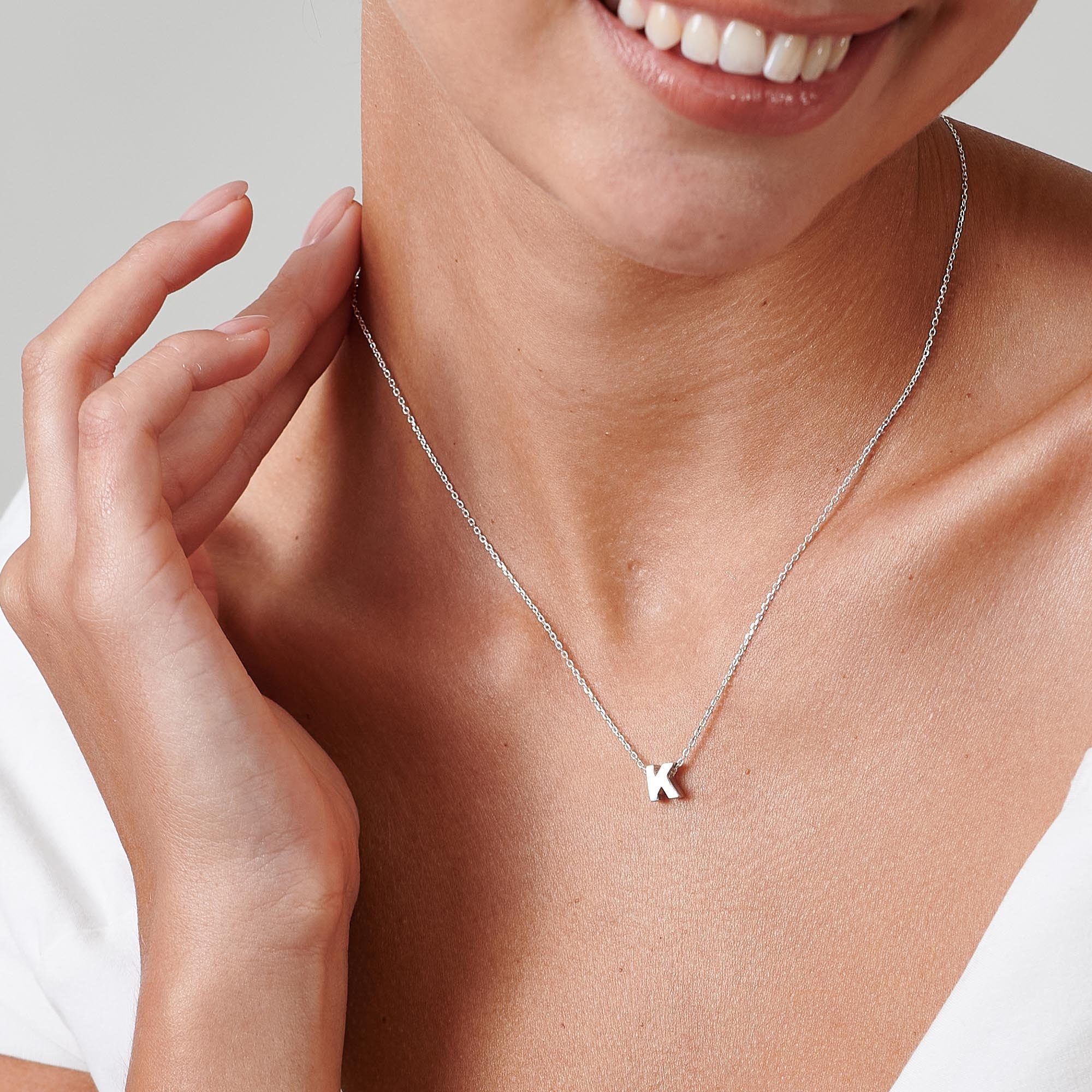 Bridesmaid Gifts Initial Necklace 