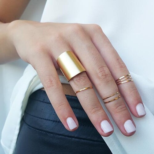 gold midi rings