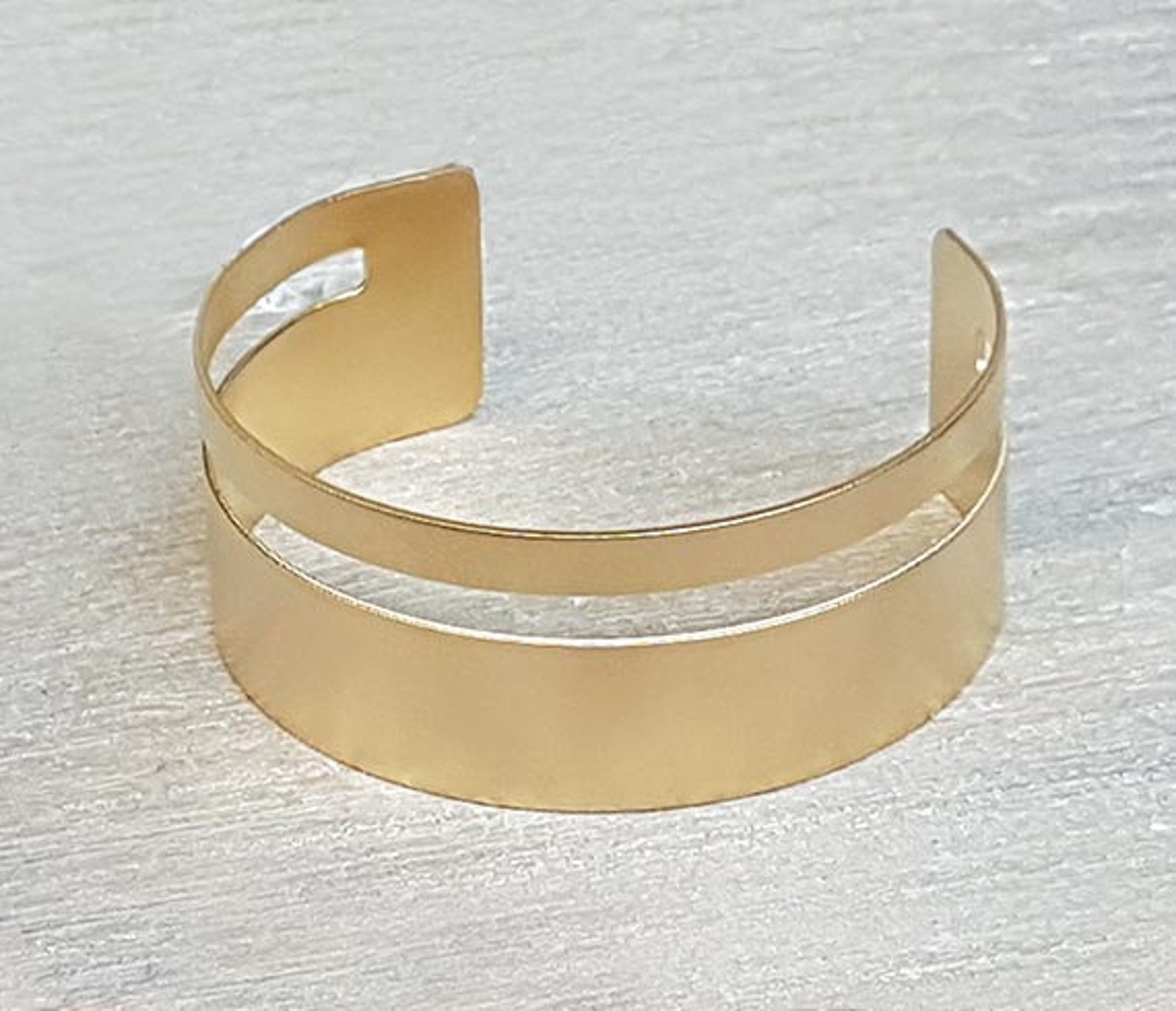 Cuff Bracelet Statement Gold Bracelet Gold Wide Bracelet Etsy