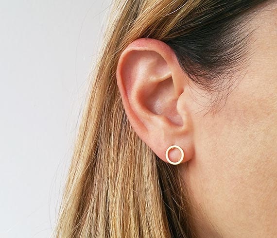 Flipkart.com - Buy memoir Gold plated brass,simple sober light weight daily  use Hoop bali earrings Brass Hoop Earring Online at Best Prices in India