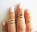 Gold Ring, Stacking Rings, Knuckle Rings, Gold Shiny Bands, Set of 6 Stack Midi Rings, Gold Jewelry, Wire Ring, Gold Accessories 