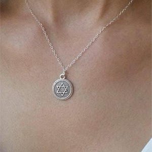 Silver Star of David Necklace For Women, Jewish Jewelry, Sterling silver Magen David, Stand with Israel, Magen david necklace