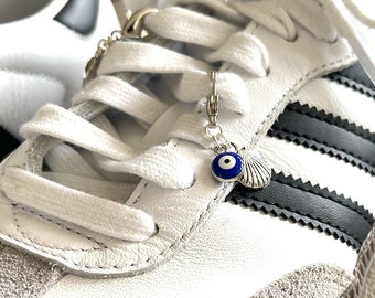 Silver Shoe Charms, Shoelace Charms in Silver, Shoe Jewels