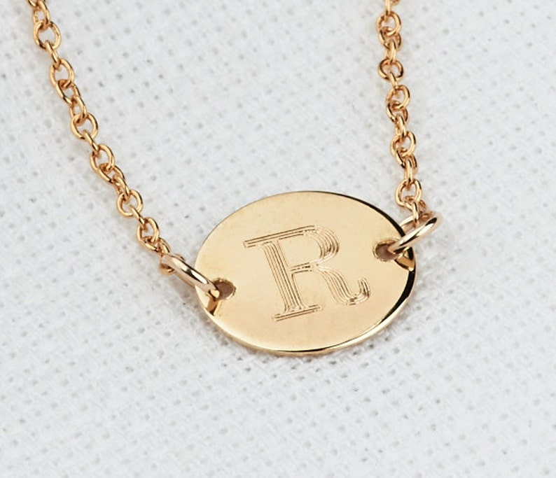 Gold Initial Bracelet Initial Charm Bracelet Gold Mom Etsy