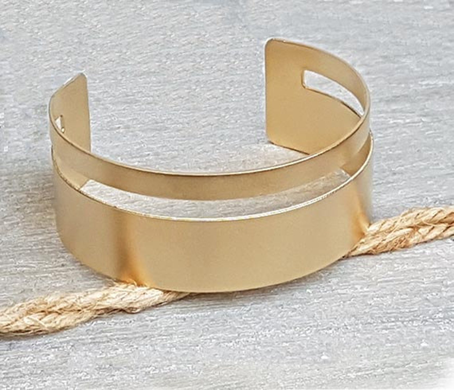 Cuff Bracelet Statement Gold Bracelet Gold Wide Bracelet Etsy