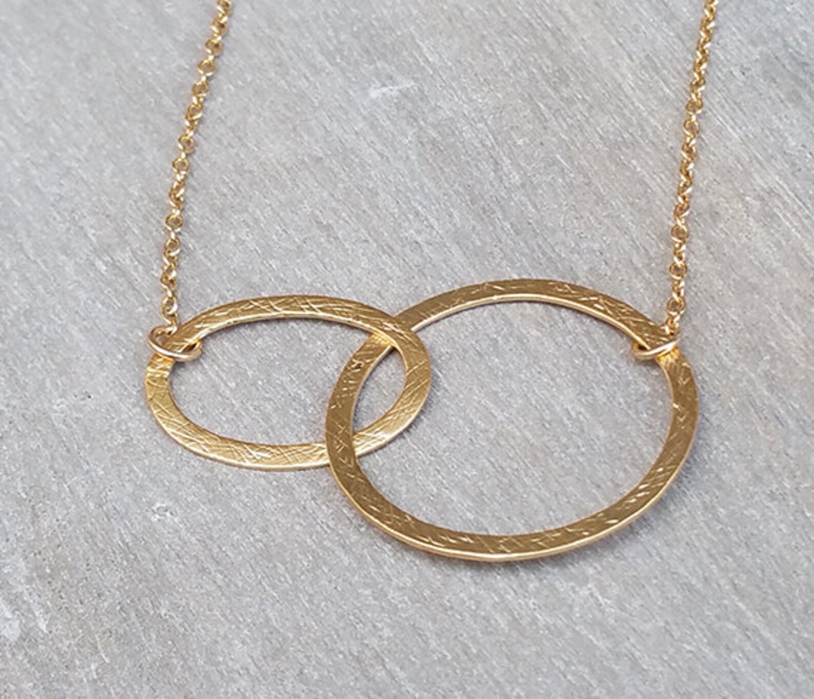 Gold Circle Necklace Eternity Gold Necklace14k Goldfilled Etsy
