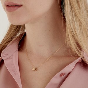 Personalized Necklace for Mom, Gold Initials Necklace, Mothers Necklace, Letter Charm Necklace, Initial Jewelry for Women, Gift for Wife
