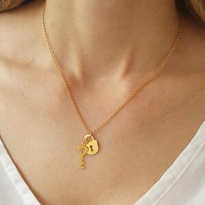 Key To Eternity Couples Pendant Necklaces