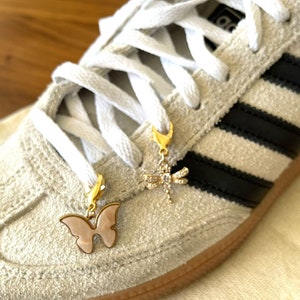 Shoe Charms For Laces in Gold, Butterfly Charm, Firefly Charm, Shoe Jewels, Shoe Jewelry, Sneakers Charms, Accessories for Women, Shoe Clips