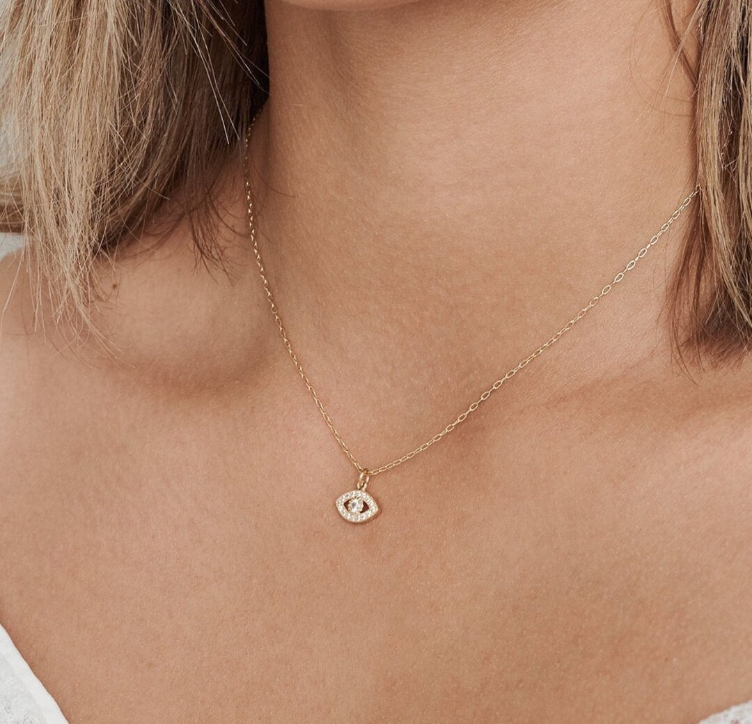 LIFKOME Evil Eye Halskette Für Männer - Vintage Schmuck Schutz Vor Negativität