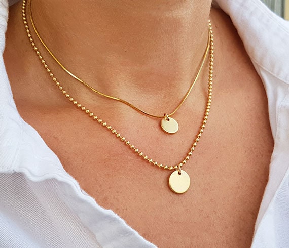 Kaimana Multi Chain Coin Layered Necklace - BACK IN STOCK | Mixed metals  jewelry style, Mixed metal jewelry, Silver gold necklace