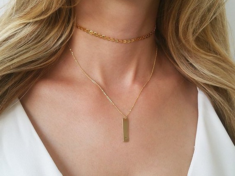 Gold Choker Necklace, Gold Tattoo Necklace, Boho Choker Necklace, Coin Choker, Bohemian Jewelry, Layering Necklace, Dainty Choker Necklace image 8