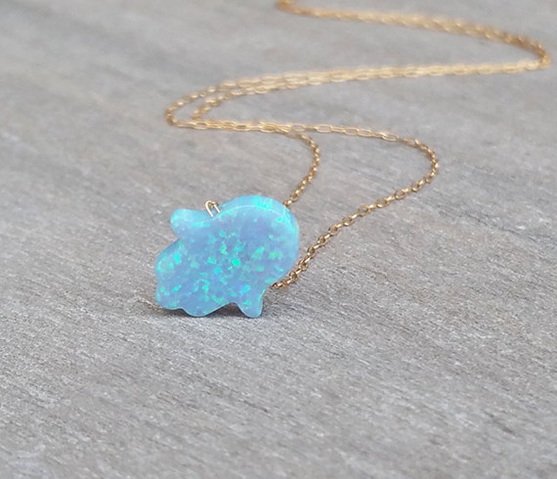 Turquoise Necklace Opal Necklace Gold Hamsa Necklace Opal Etsy