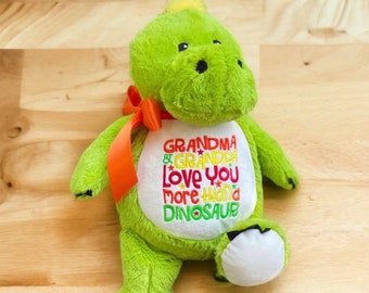 Personalized Birth Stats Animal, Plush Dinosaur, Birth Announcement, Stuffed Animal, Unique Baby Gift, Little Elska, Birth Block, T Rex