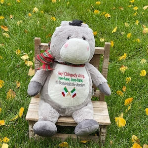 Dominick the Donkey Christmas Tradition Dominic Song Christmas Plush Christmas Keepsake Italian Donkey Italian Christmas