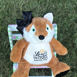 Personalized Plush Fox: Birth Stats Keepsake, Stuffed Animal